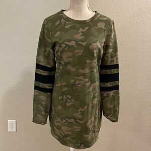 Women’s Camo T-Shirt Mini Dress Size Small